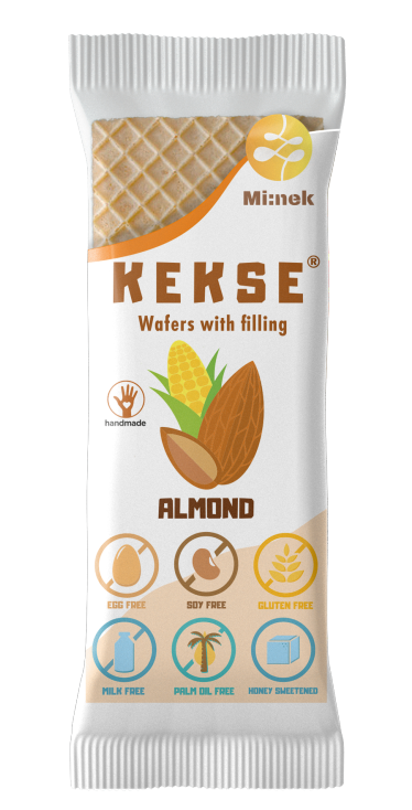 KEKSE - Oblátky s mandľovou karobobou náplňou 
