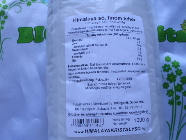 Himalájska soľ (biela jemná) - 1kg
