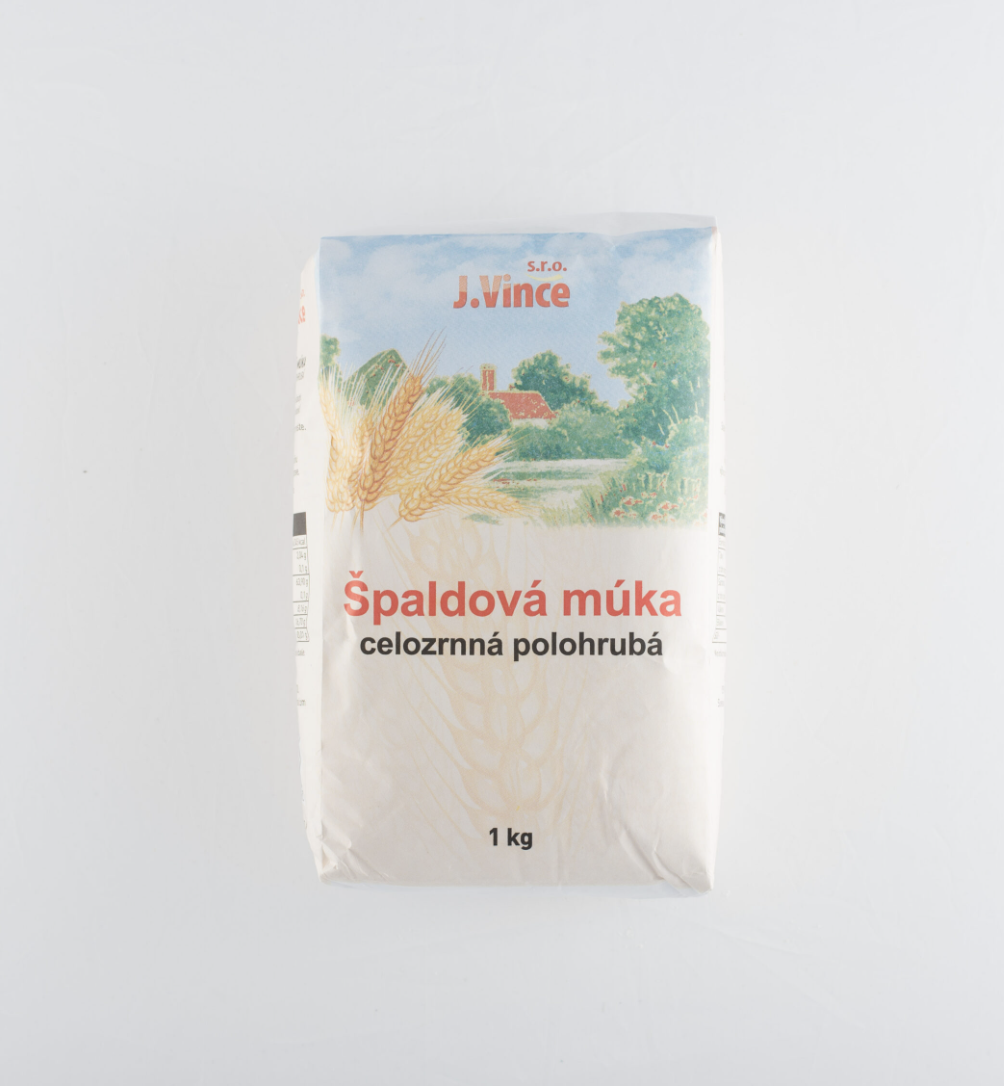 Špaldová múka celozrnná polohrubá-1kg