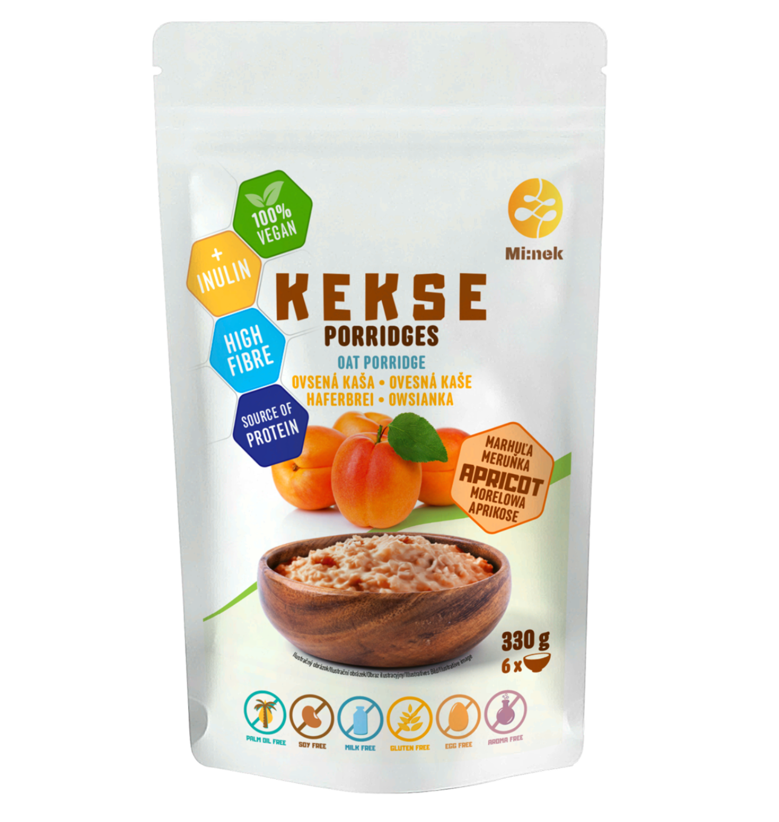 KEKSE ovsená kaša marhuľa 330g