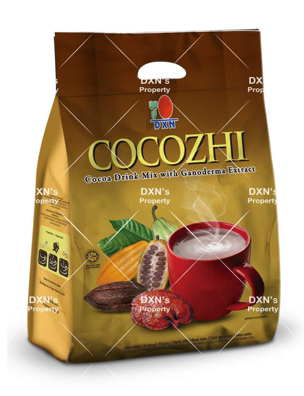 COCOZHI (kakao)- zmes na prípravu kakaového nápoja- (20 vreciek x 32g)